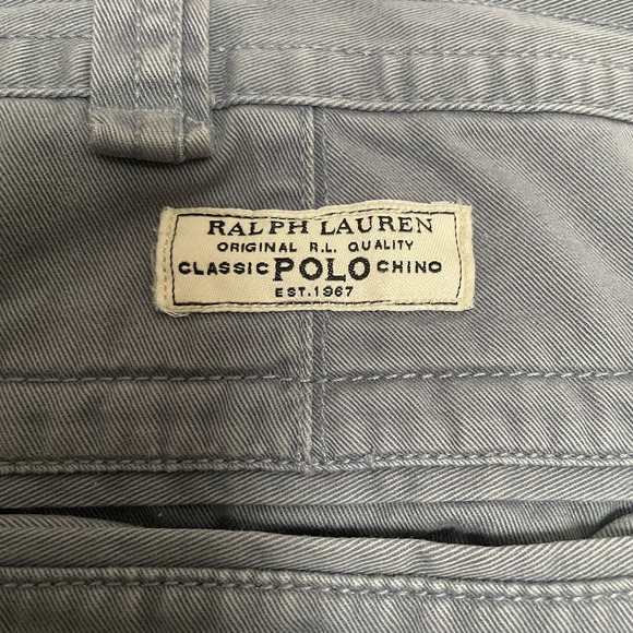 Vintage Polo Ralph Lauren Classic Polo Chino Cargo Shorts Men 42T Blue Y2K 9" - Picture 2 of 12